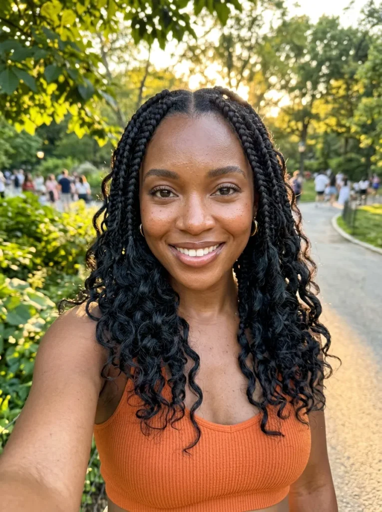 Curly Ends Goddess Look