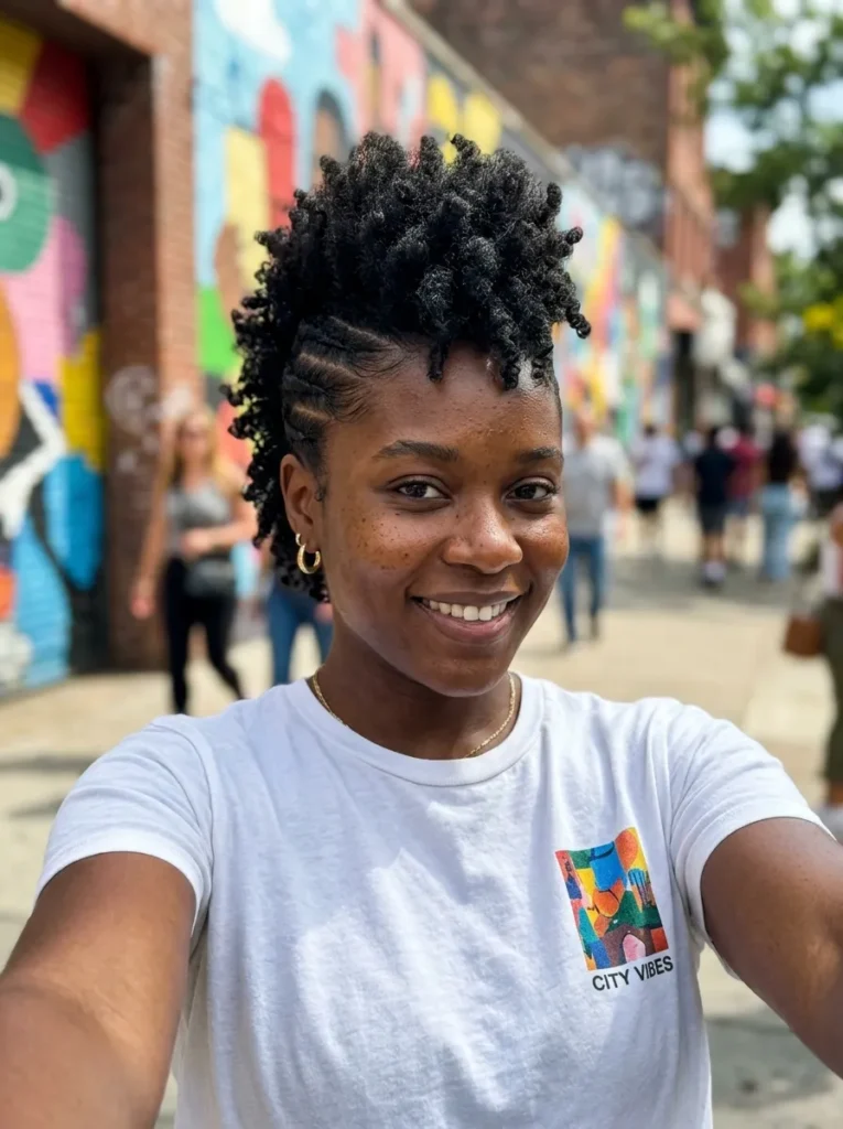 Curly Faux Hawk