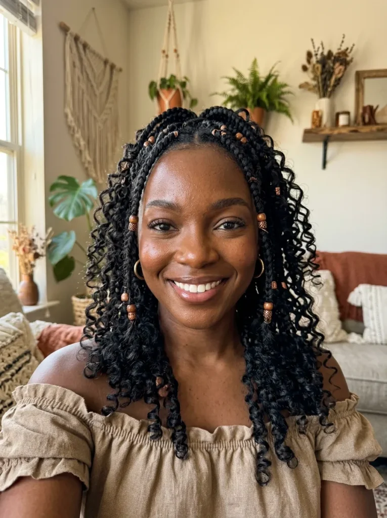 Curly Goddess Braids
