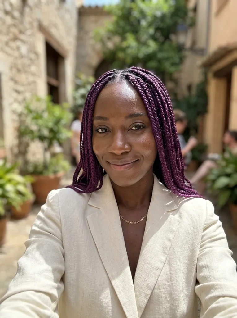 Deep Purple Plum Braids