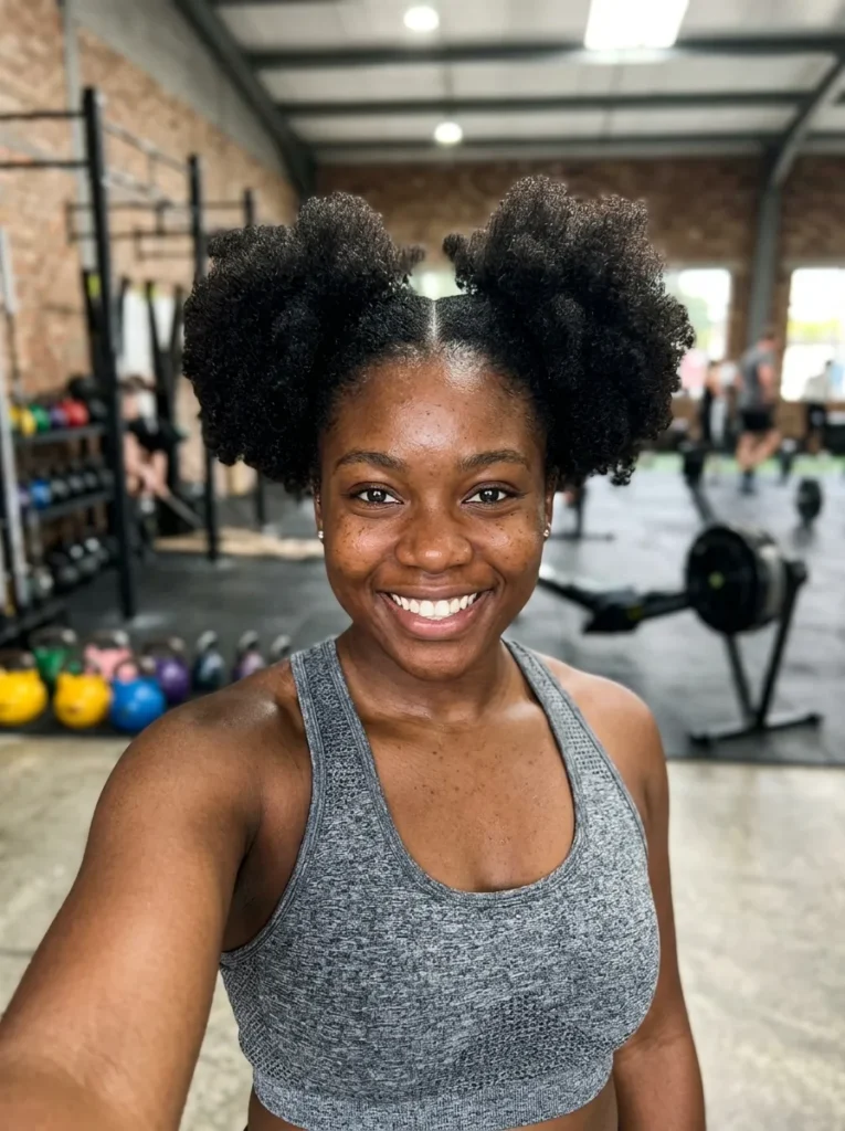 Double Afro Puffs