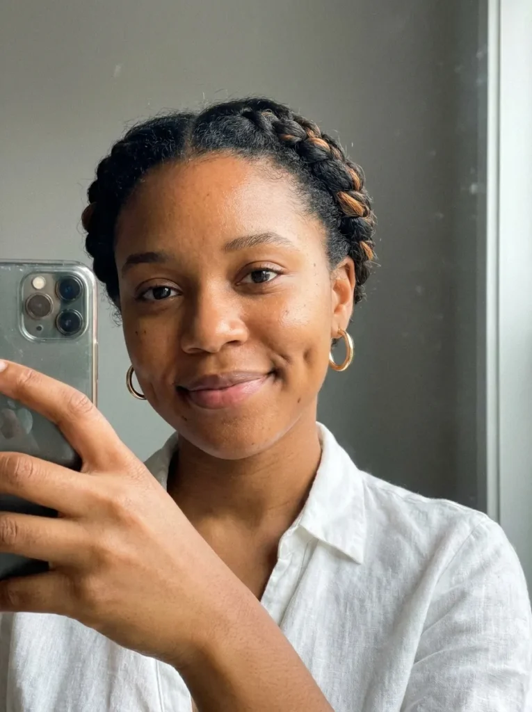 Double Braided Halo Updo
