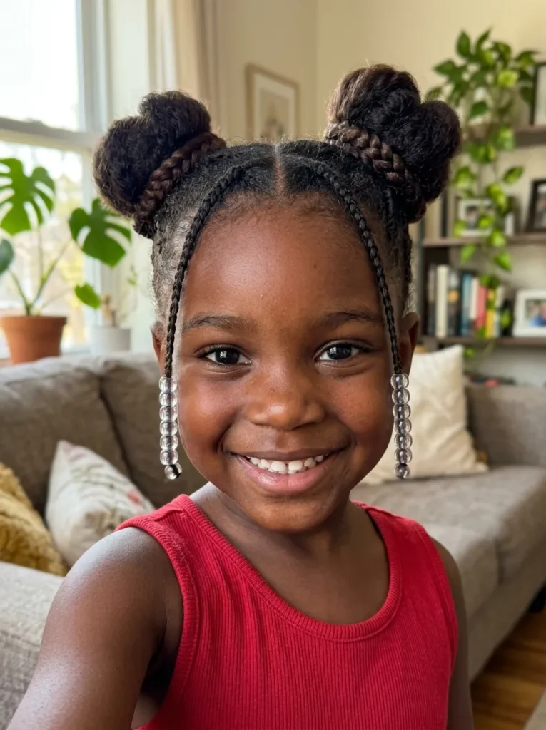 Double Bun Cornrows