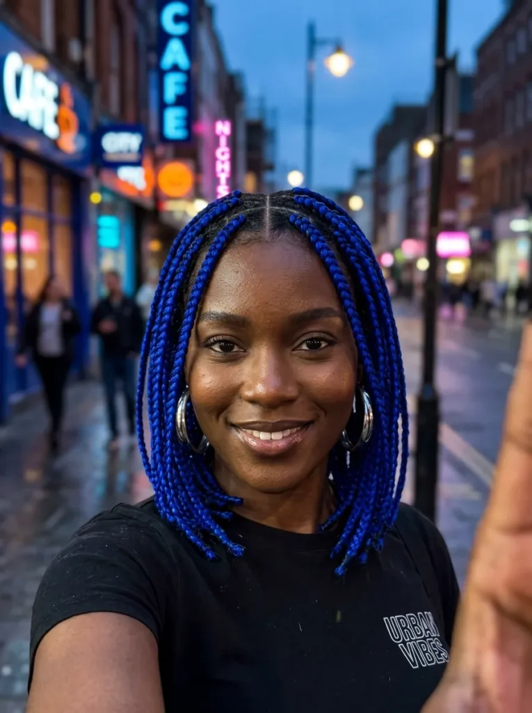 Electric Royal Blue Braids