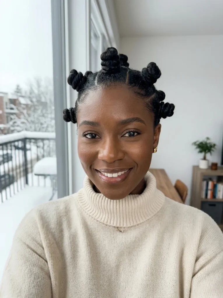 Elegant Bantu Knots