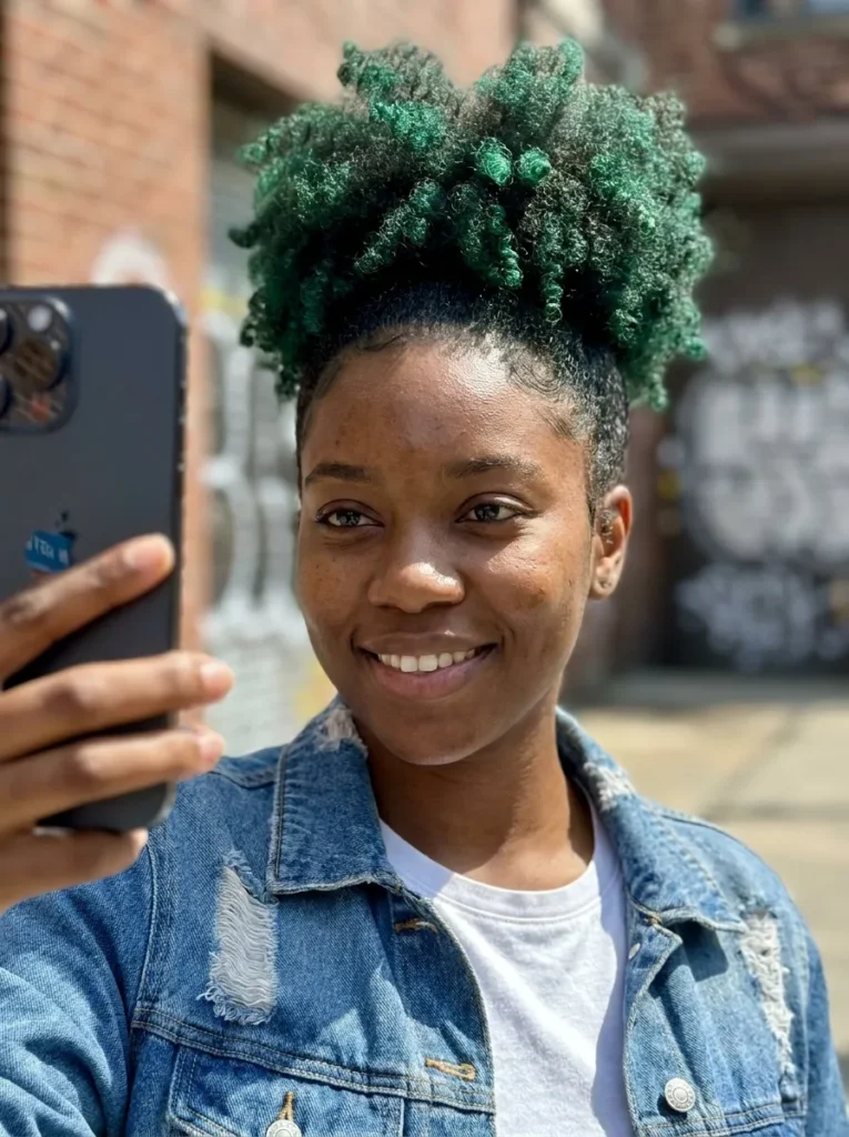 Emerald Green High Puff