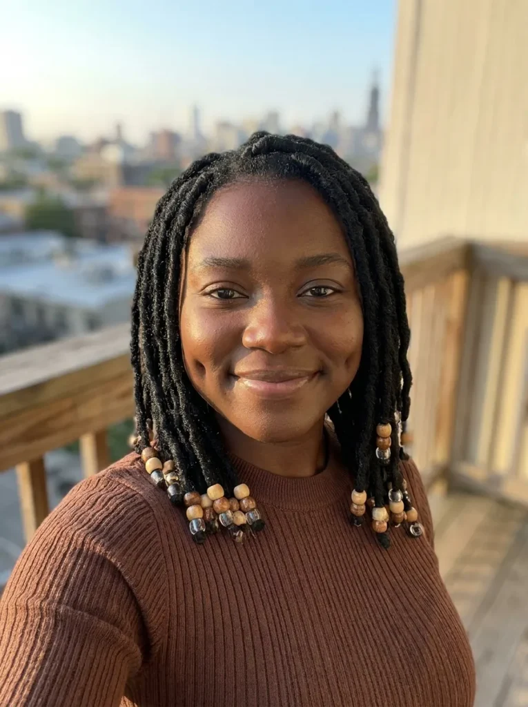 Faux Locs with Beads