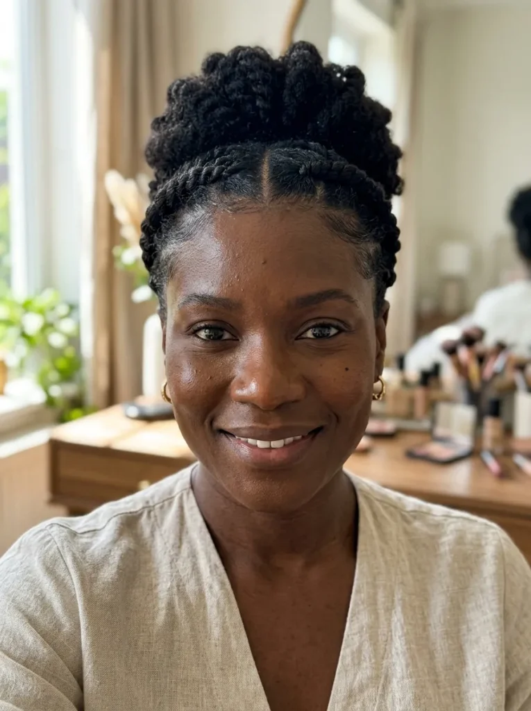 Flat Twist Marley Updo