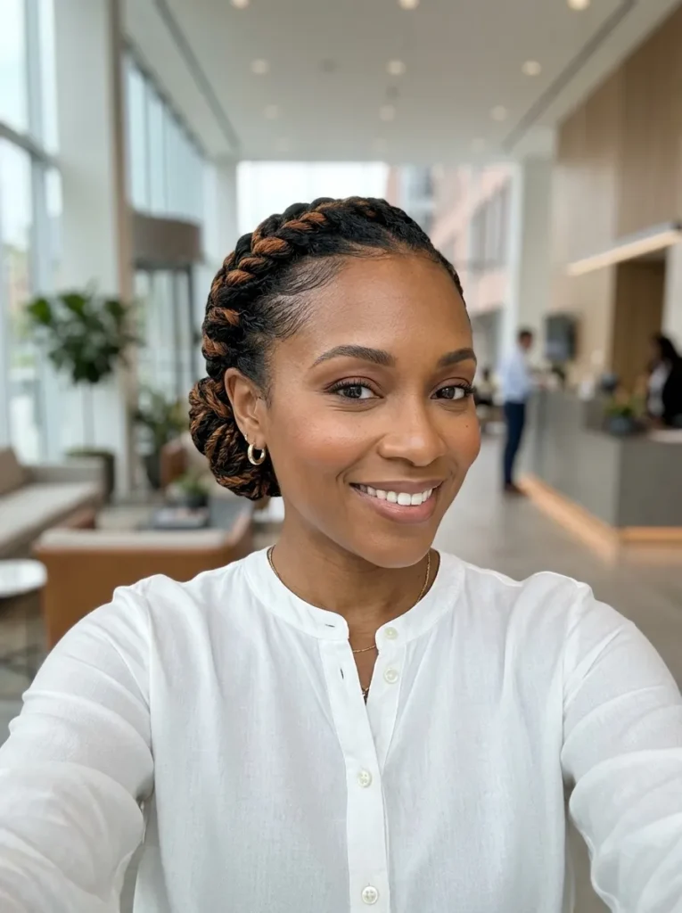 Flat Twist Updo