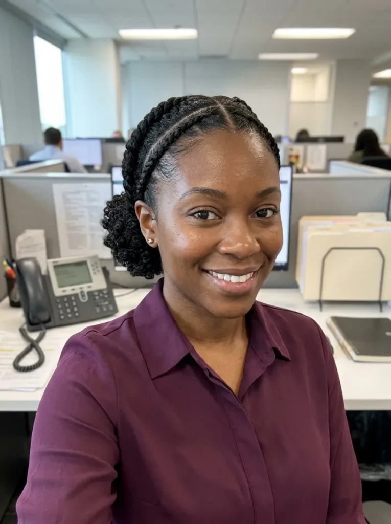 Flat Twists Into Bun