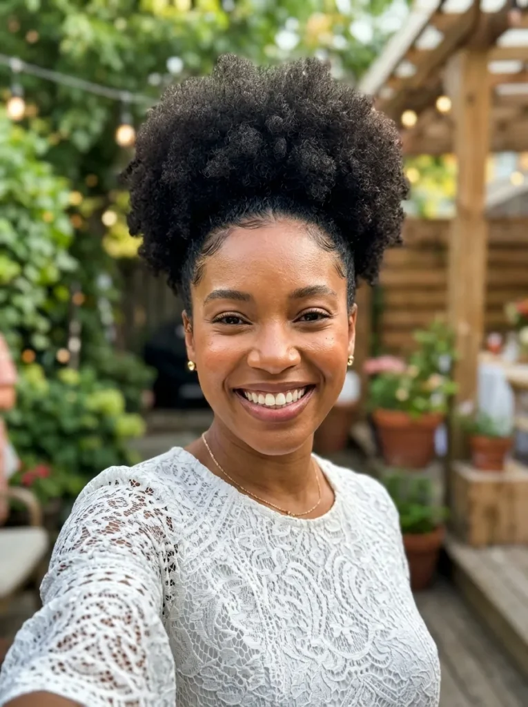 Fluffy Afro Puff
