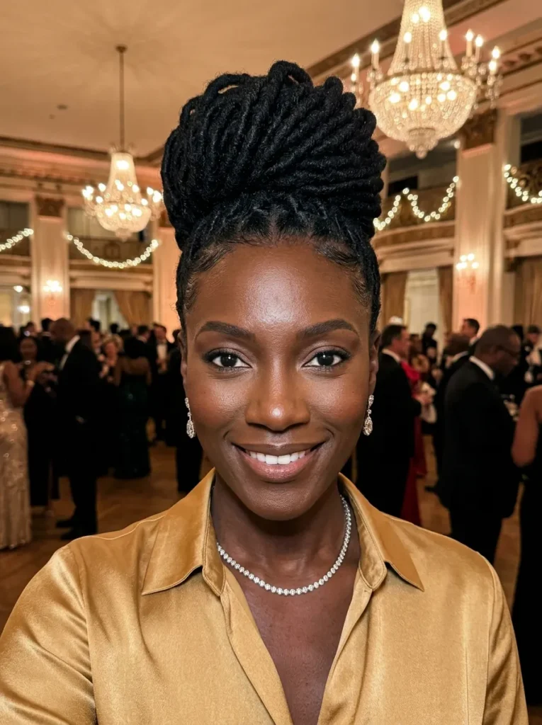Formal Loc Updo Styles