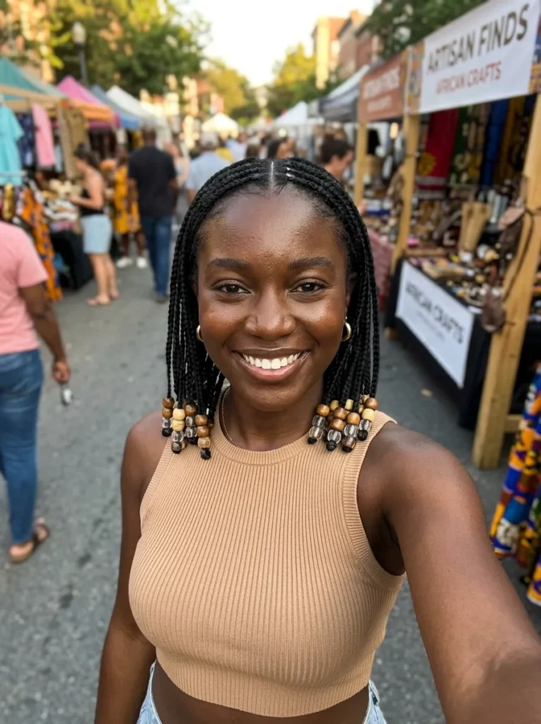 Fulani Braids with Beads