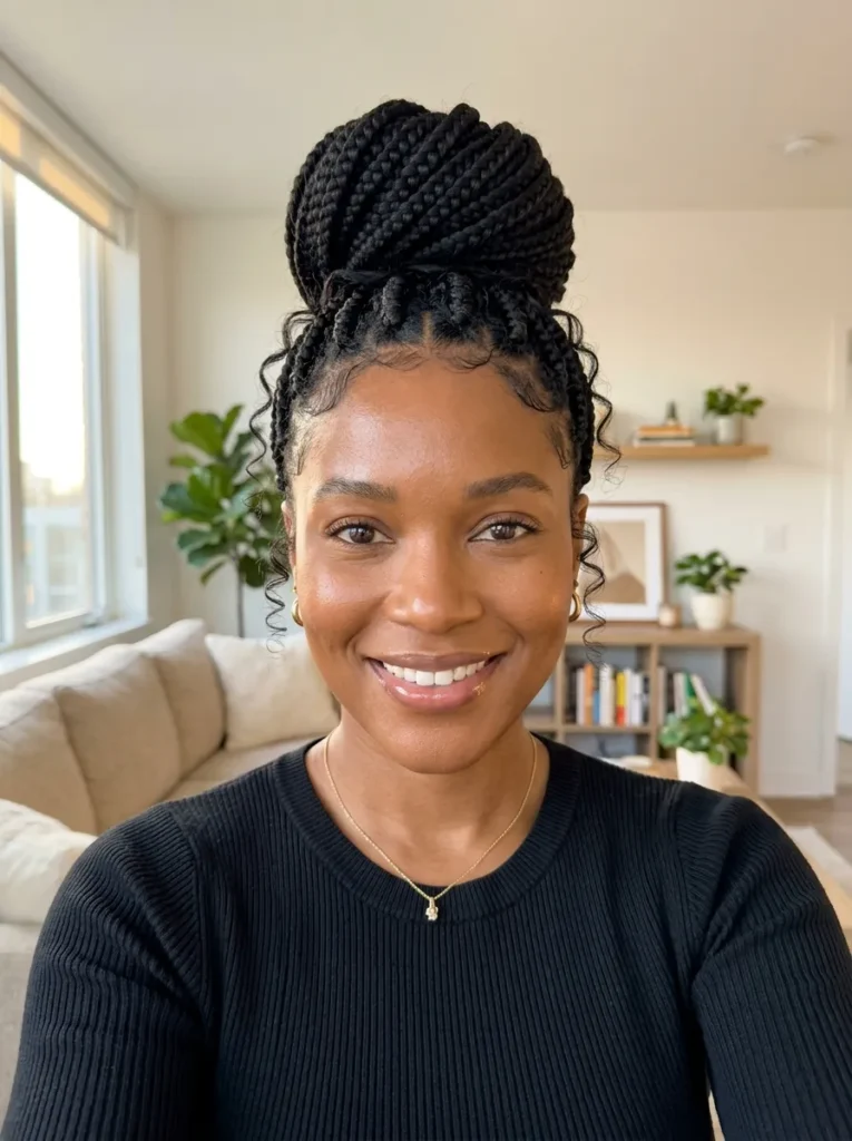 Goddess Braids Updo