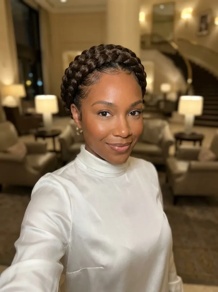 Goddess Braids Updo