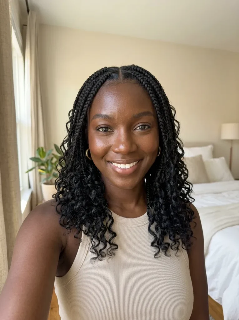 Goddess Knotless Box Braids