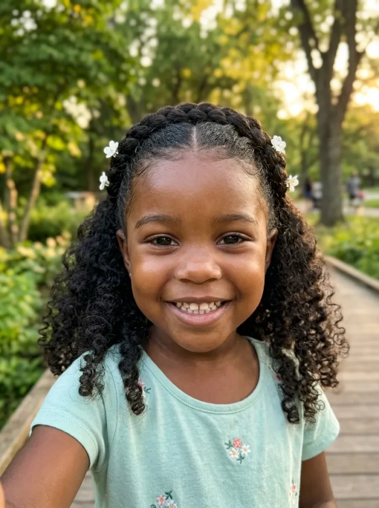 Half-Up Braided Crown