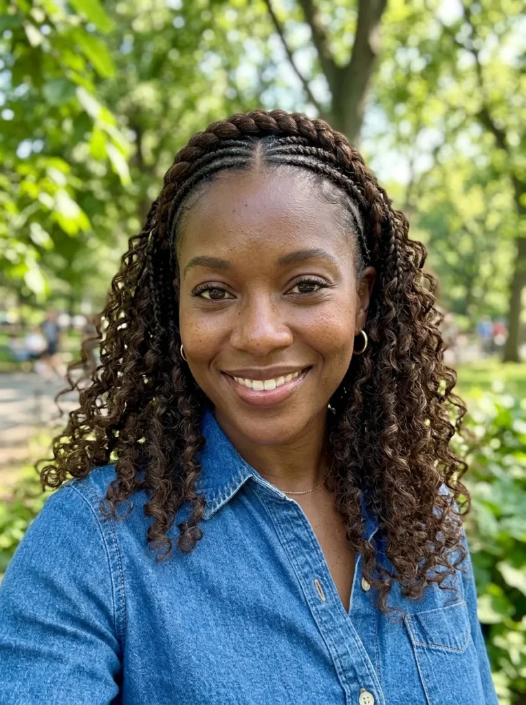 Half-Up Braided Crown