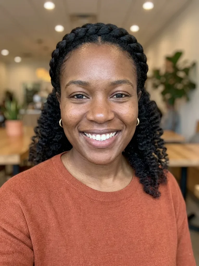 Half-Up Crown With Curls
