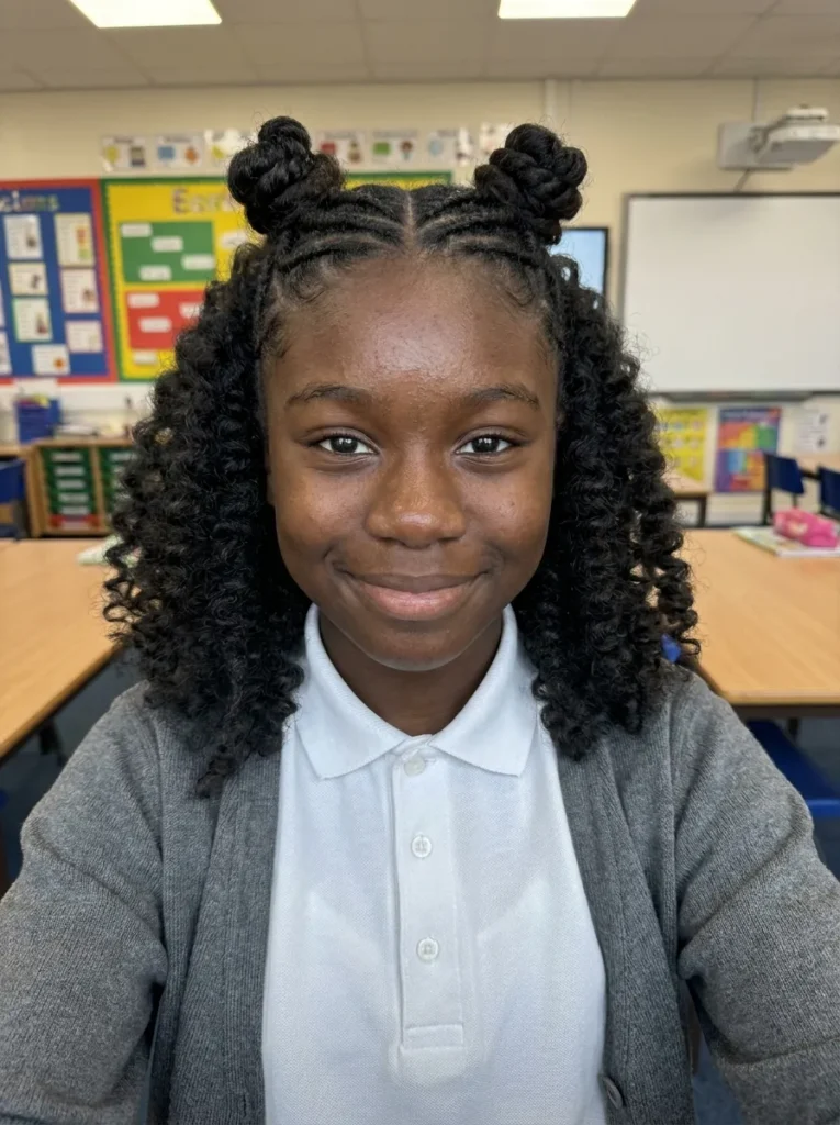 Half-Up Double Buns