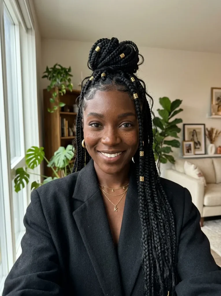 Half-Up Half-Down Braids