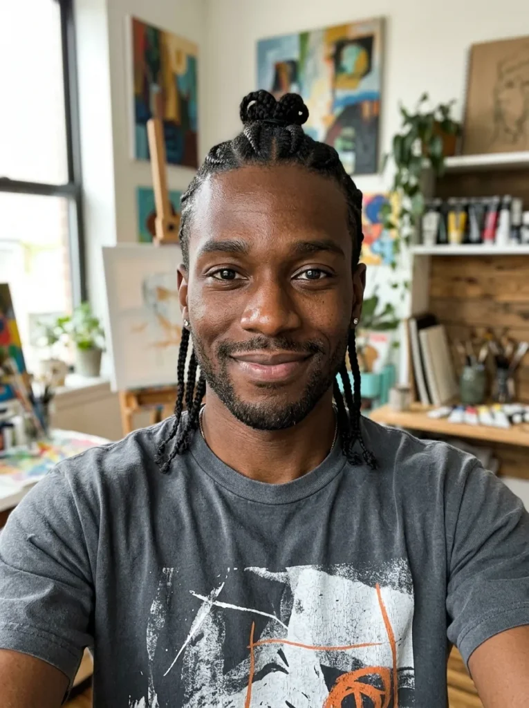 Half-Up Half-Down Braids