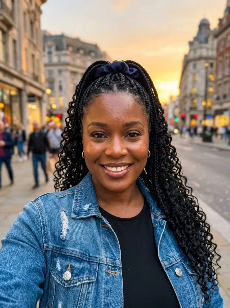 Half-Up Half-Down Braids