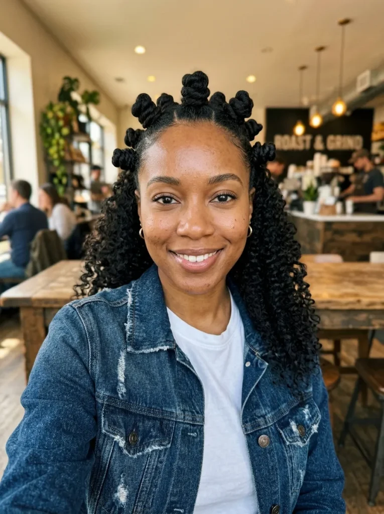 Half-Up Half-Down Knots