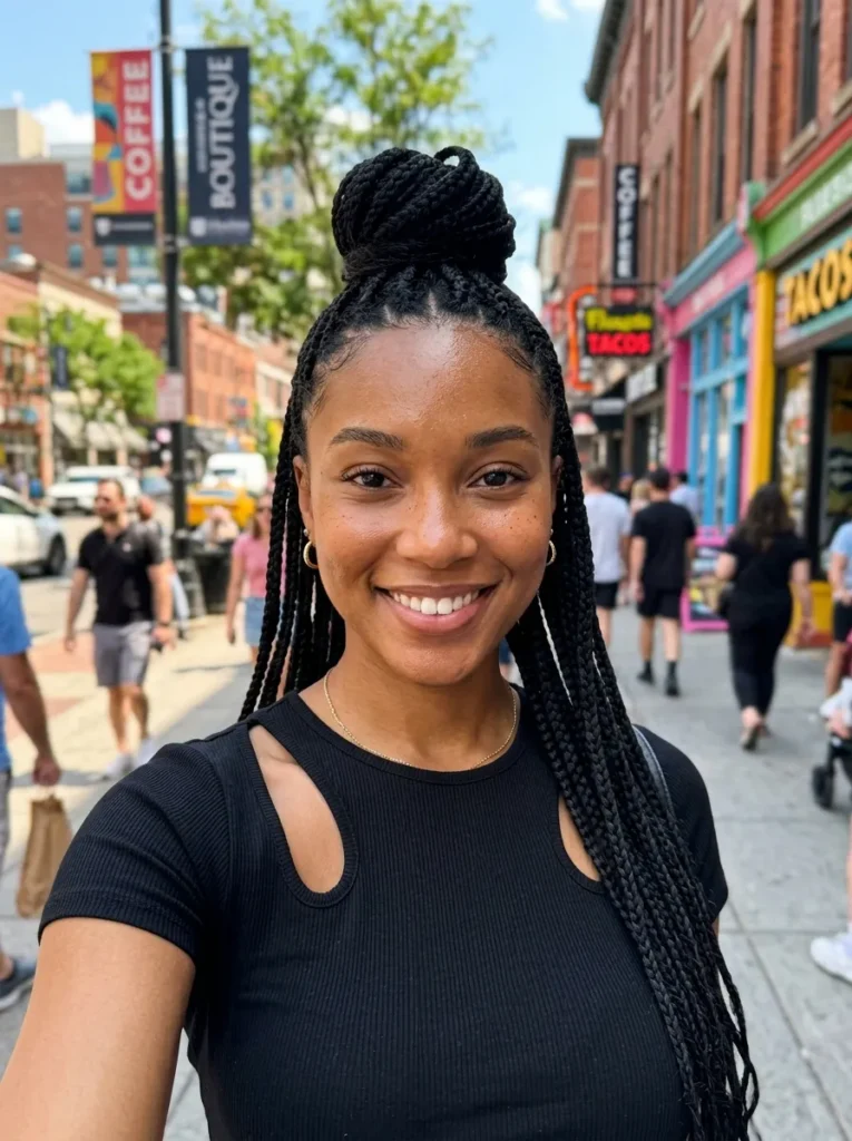 Half-Up Half-Down Topknot