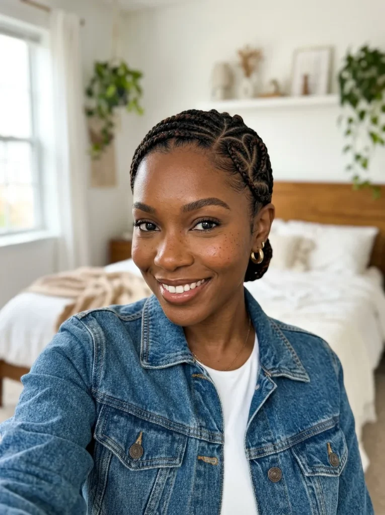 Heart Design Scalp Braids