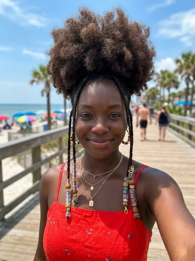 High Afro Puff