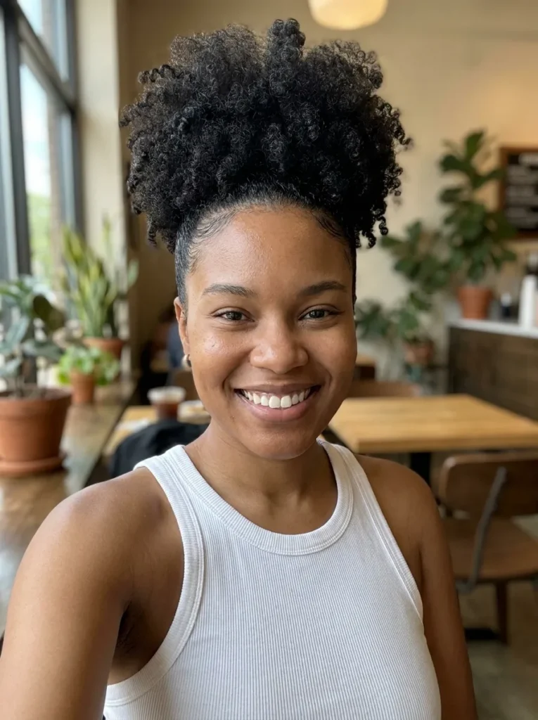 High Curly Puff