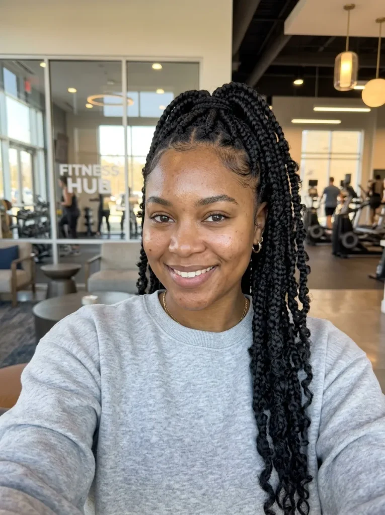 High Ponytail Butterfly Braids