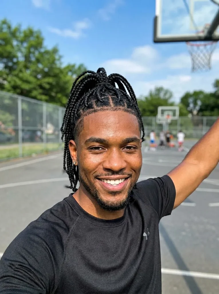 High Top Triangle Ponytail