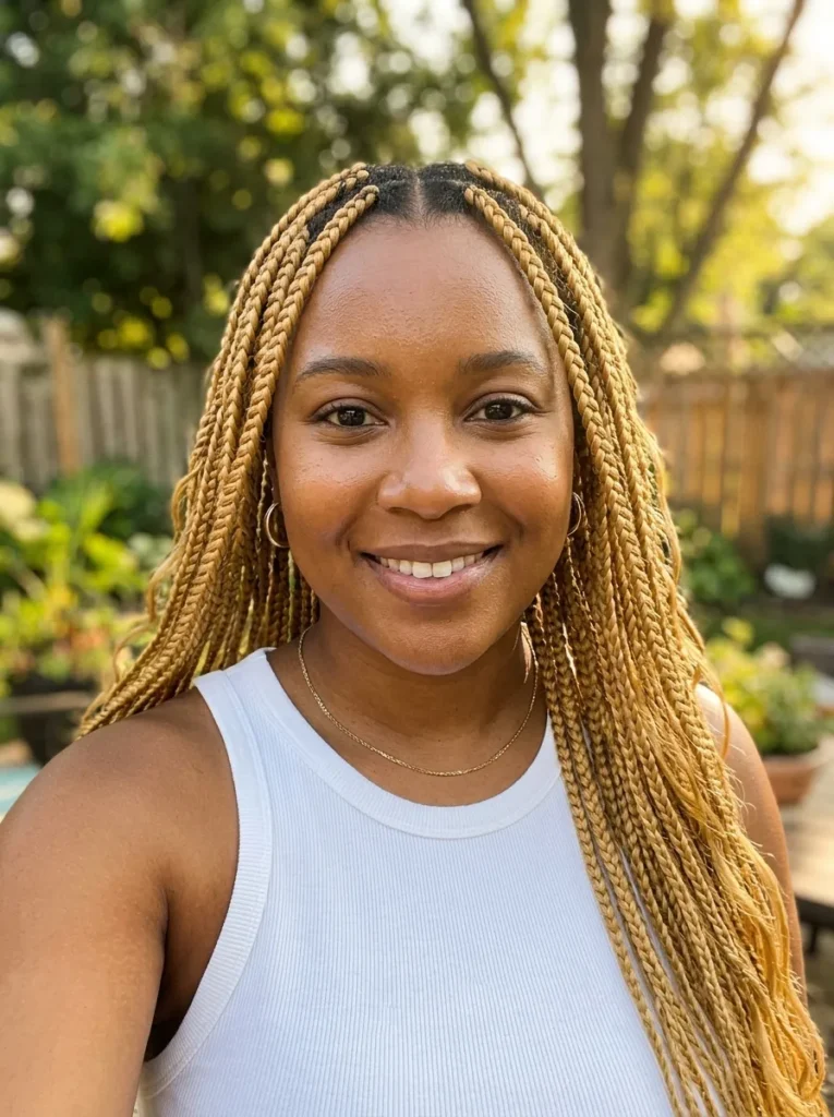 Honey Blonde Box Braids