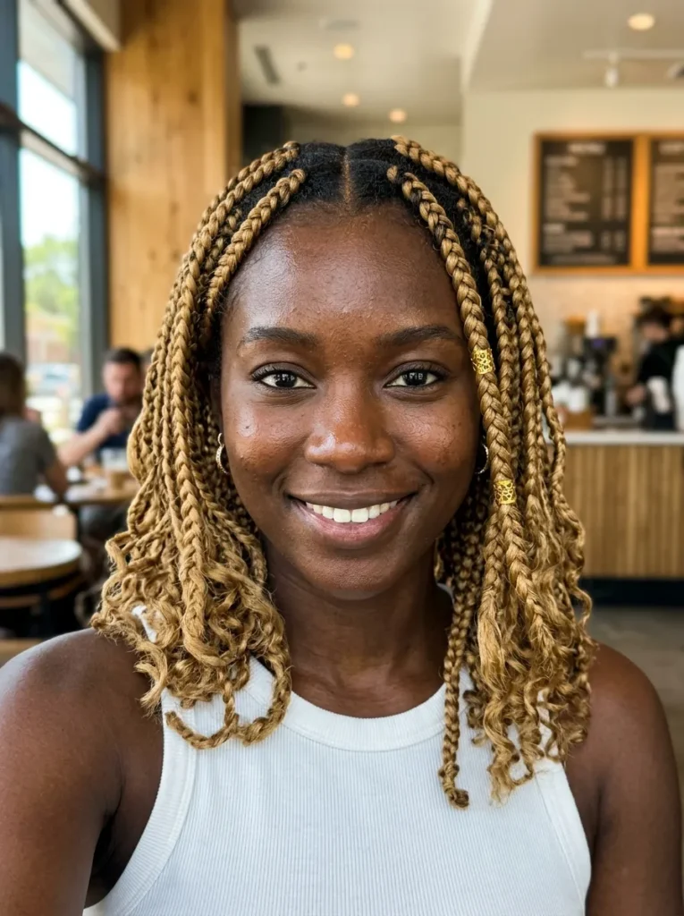 Honey Blonde Box Braids