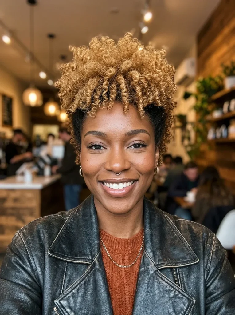 Honey Blonde Frohawk