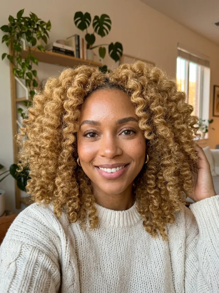 Honey Blonde Twist Out