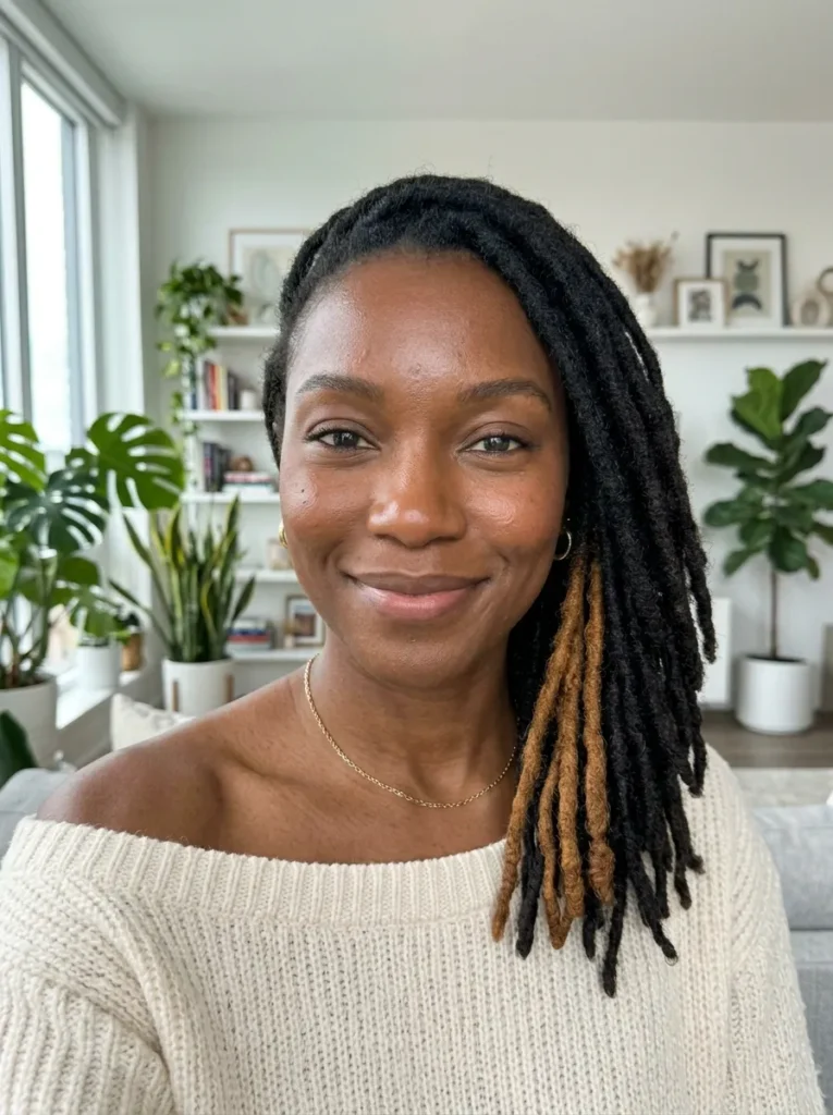 Honey Brown Peekaboo Locs