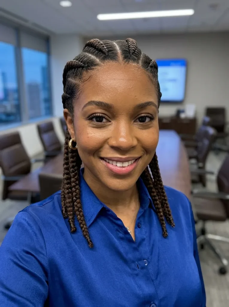 Jumbo Cornrow Braids