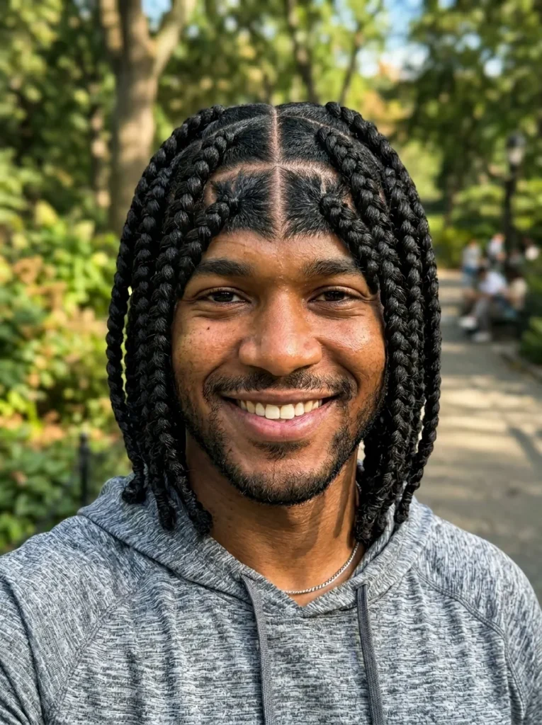 Jumbo Triangle Box Braids
