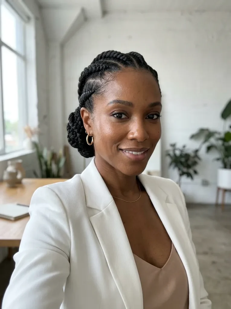 Low Braided Bun