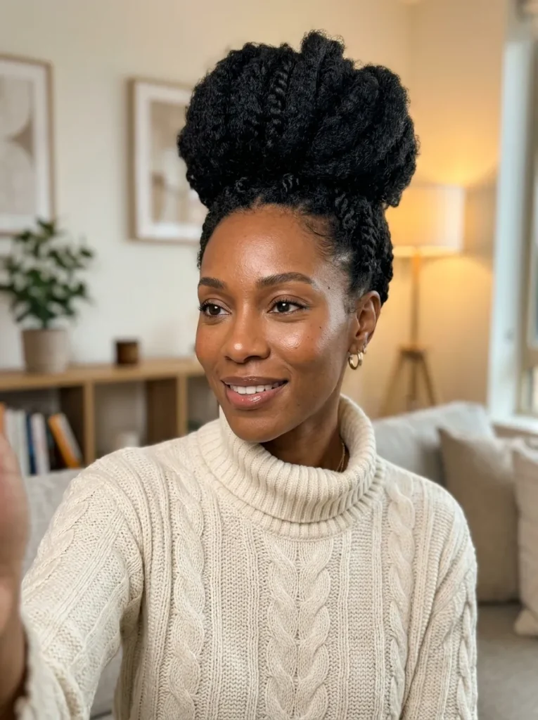 Marley Hair Twisted Updo
