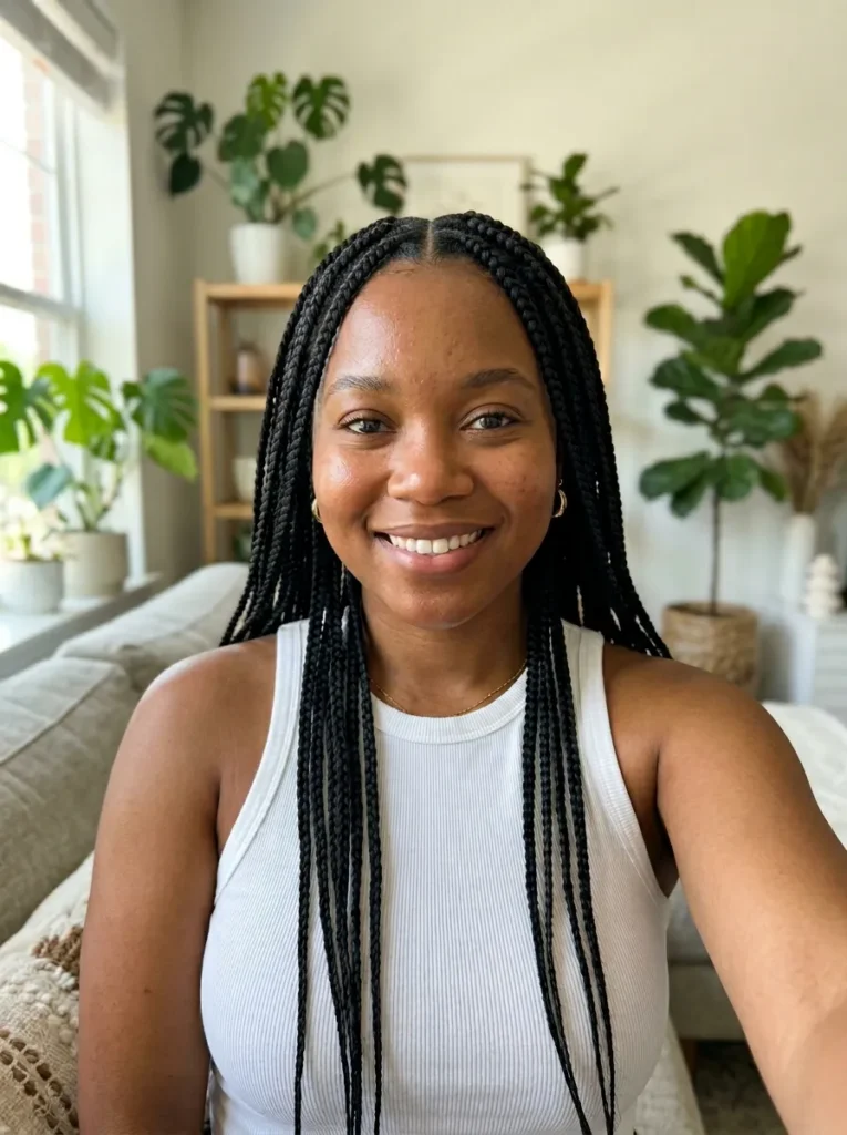 Medium Knotless Braids
