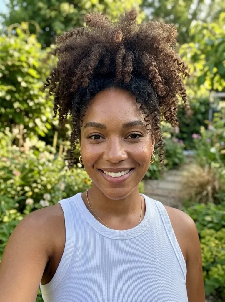 Messy Curls Puff