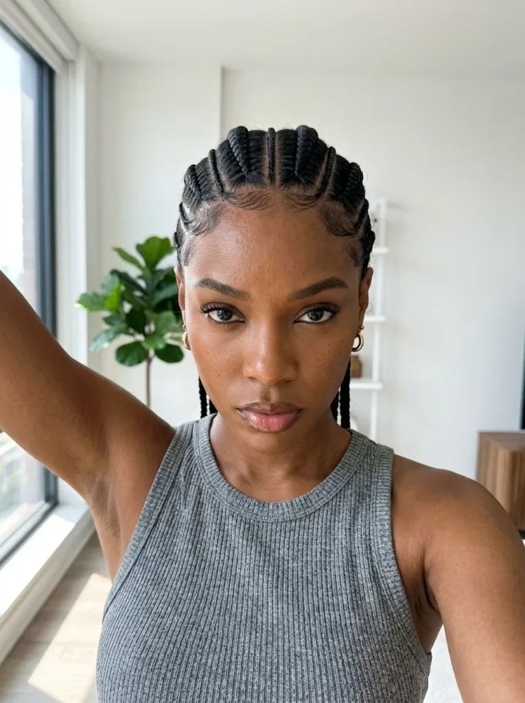 Micro Cornrow Accents