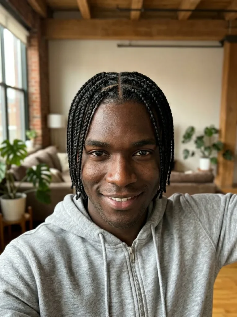 Micro Triangle Box Braids