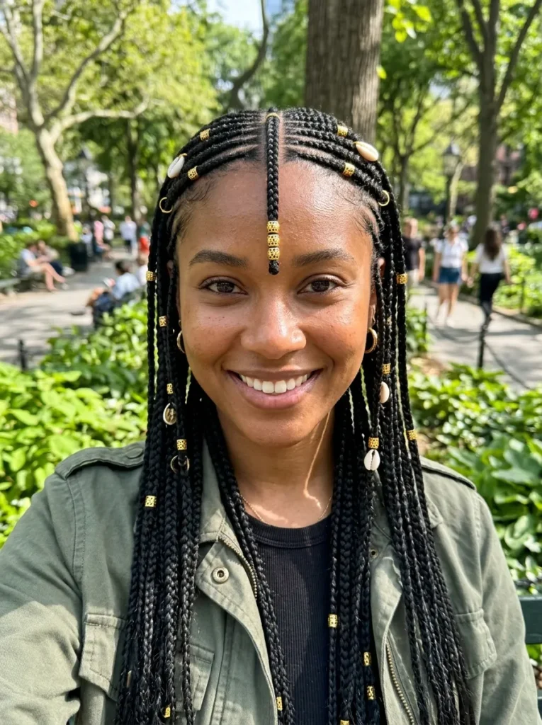 Middle Part Fulani Braids