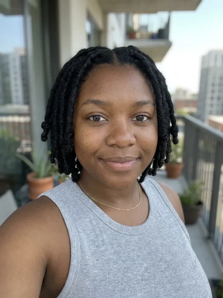 Middle-Part Knot Bob