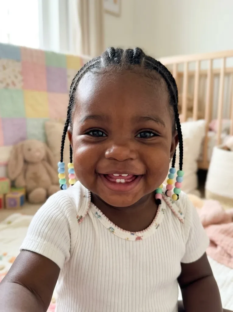 Mini Cornrows With Beads